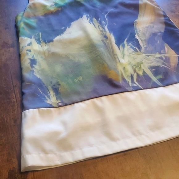 Against Nudity Montreal beautiful abstract watercolour sleeveless top - Picture 8 of 11